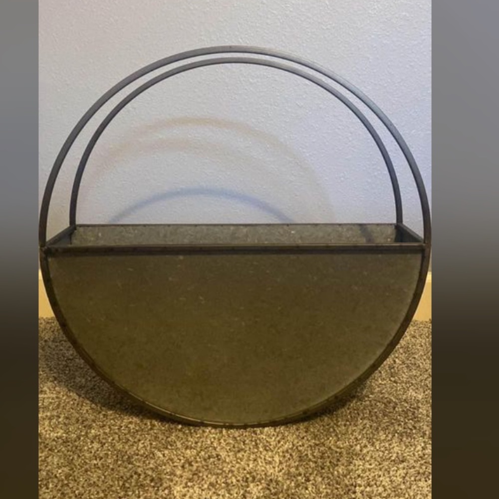 Tin Wall Deep Shelf and Decor